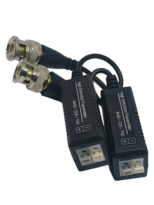 Balun BNC Video HD, Set X 2 Unidades, En Blister.