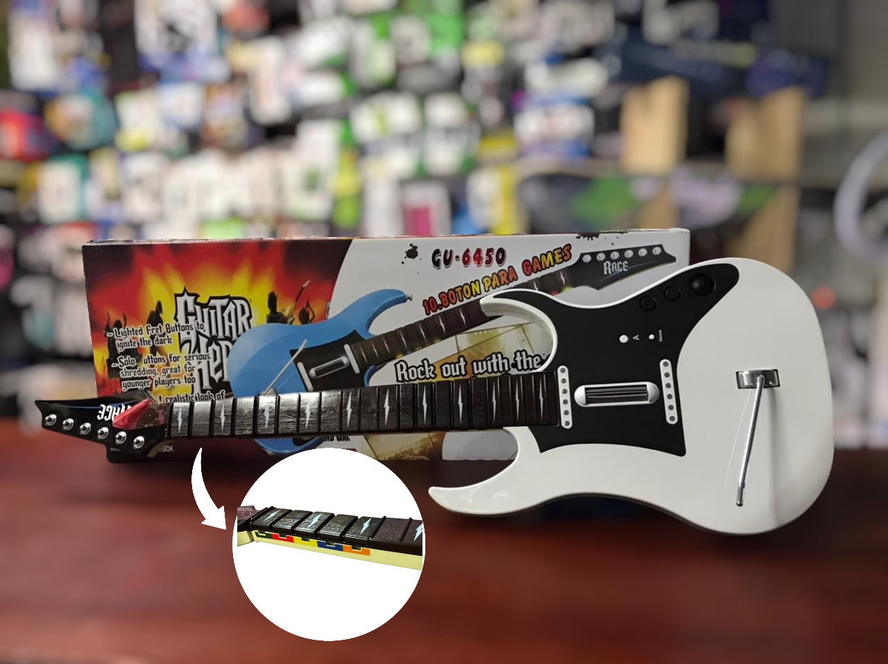 Guitar Hero Guitarra Inalámbrica para Nintendo Wii