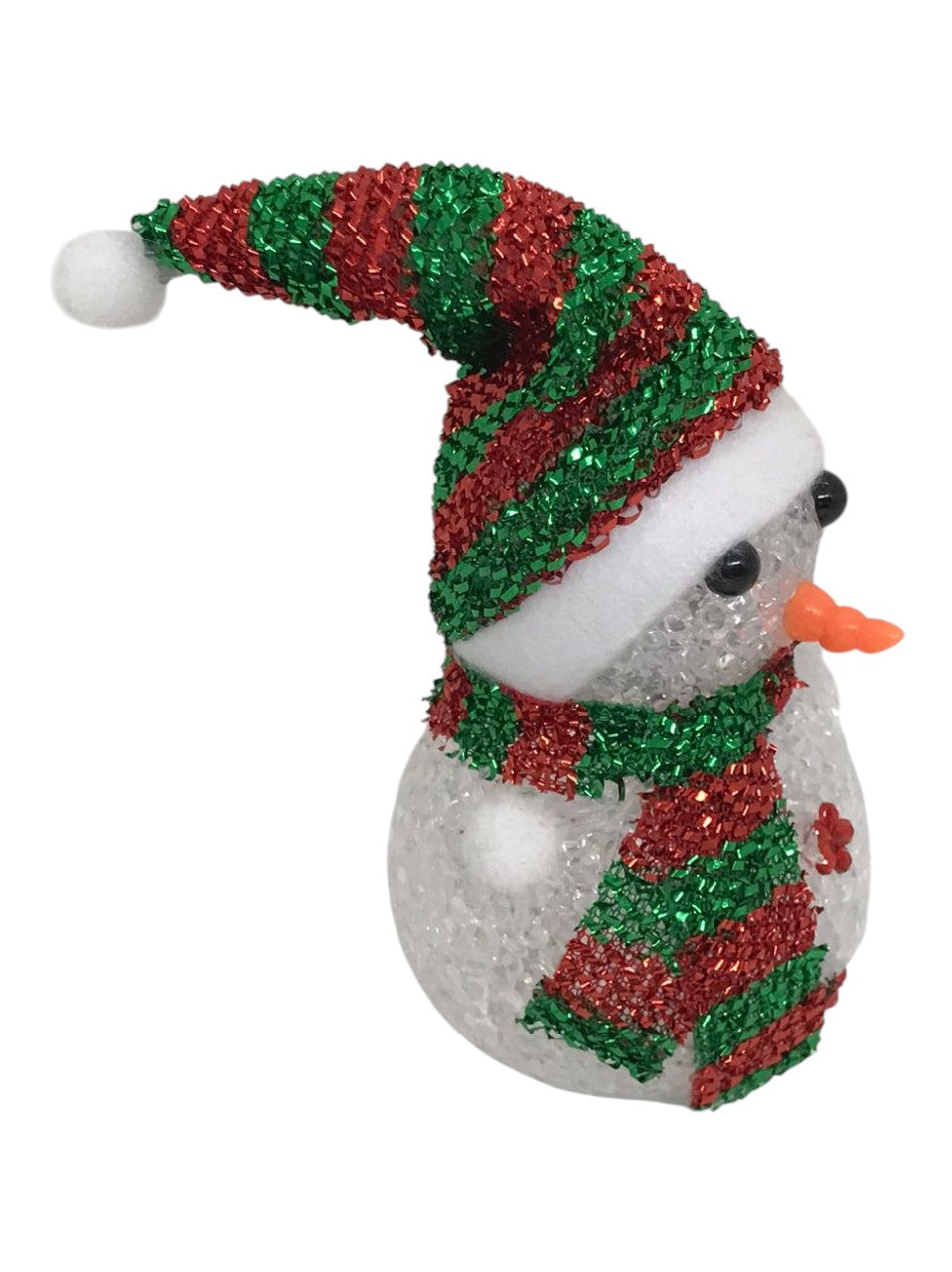 Muñeco Nieve Navideño Luz Led Decoracion Navideña 17 X 7 Cm