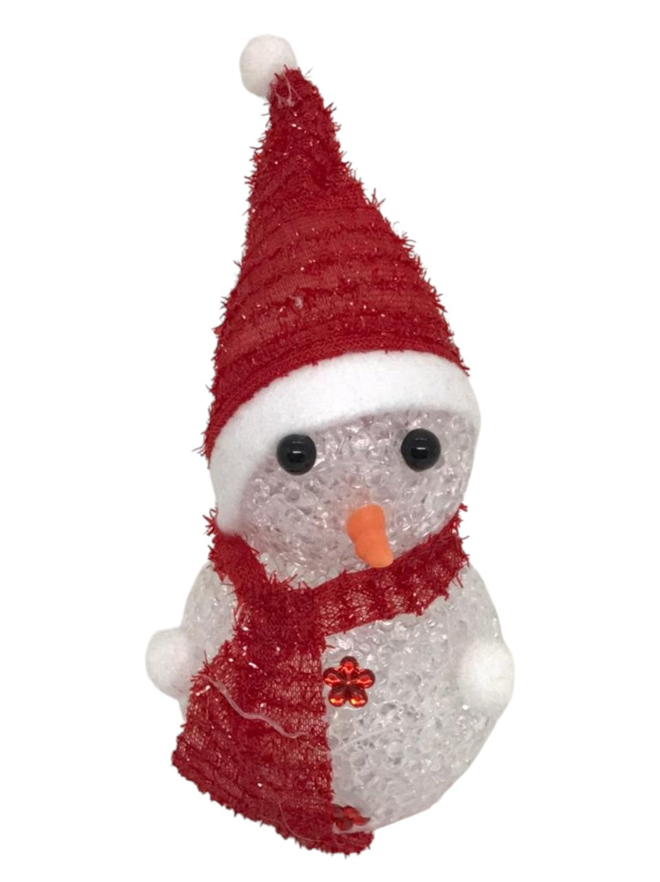 Muñeco Nieve Navideño Luz Led Decoracion Navideña 17 X 7 Cm