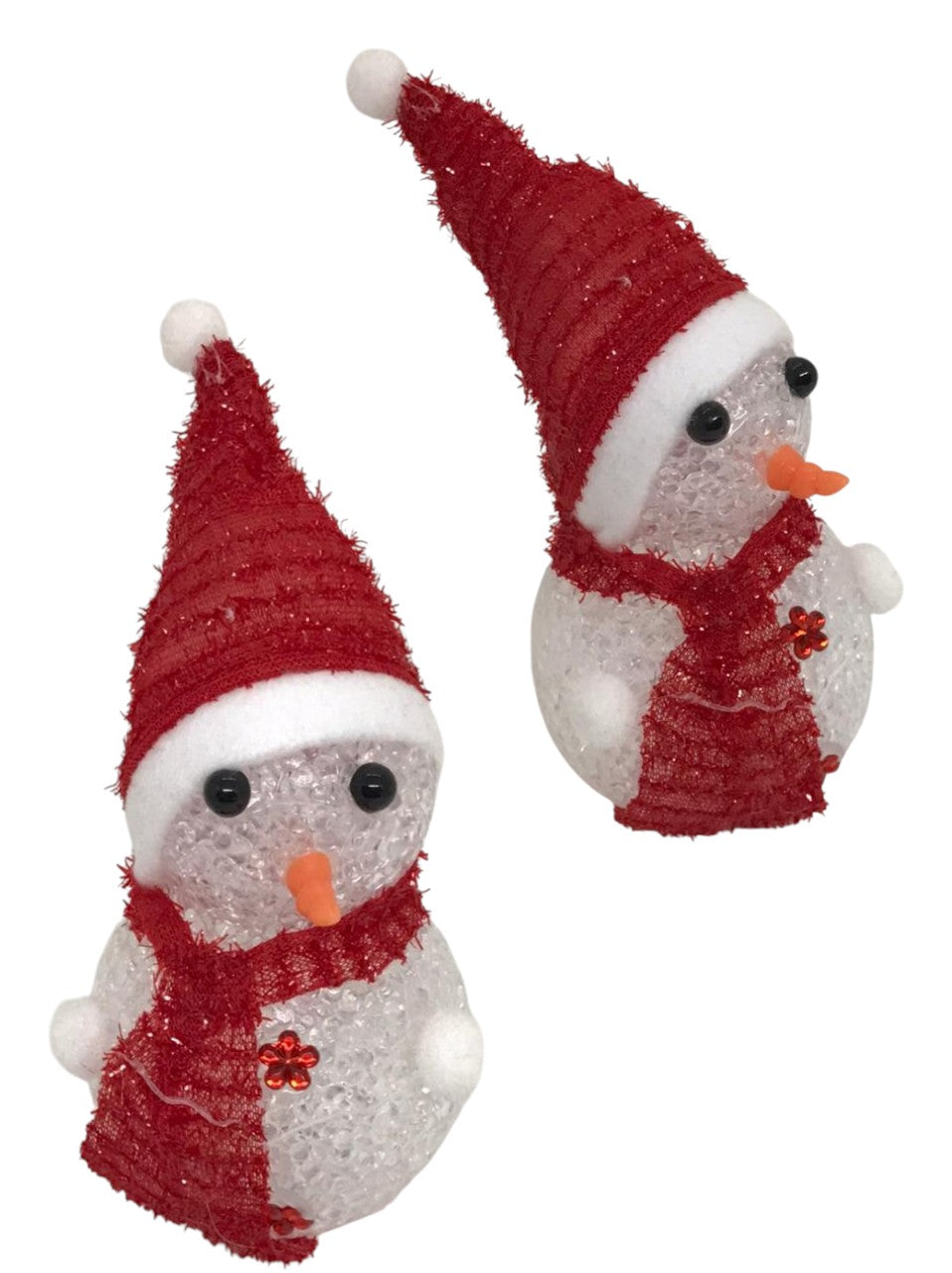 Muñeco Nieve Navideño Luz Led Decoracion Navideña 17 X 7 Cm