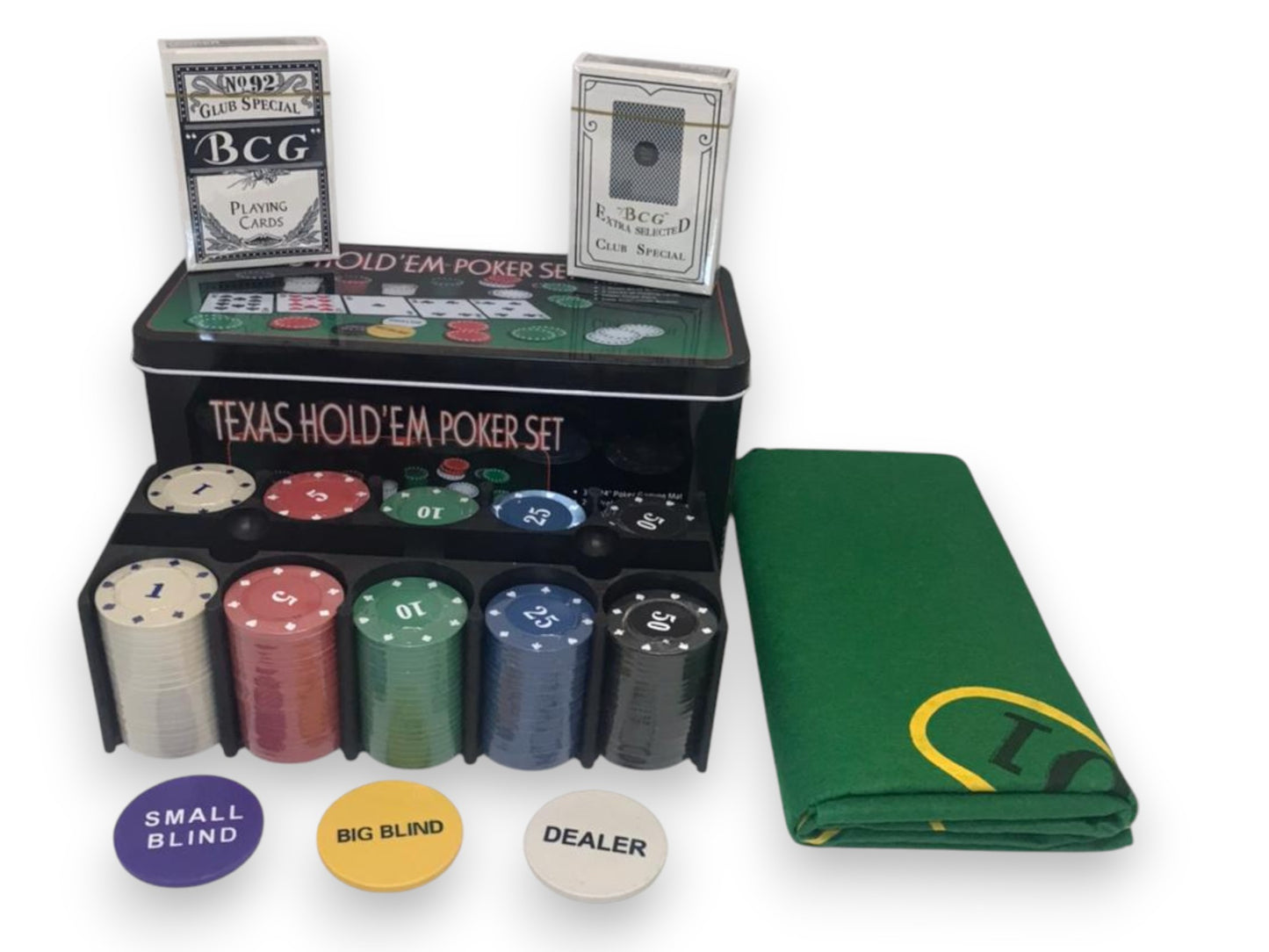 Set De Poker Texas Holdem 200 Fichas Profesional Set Caja