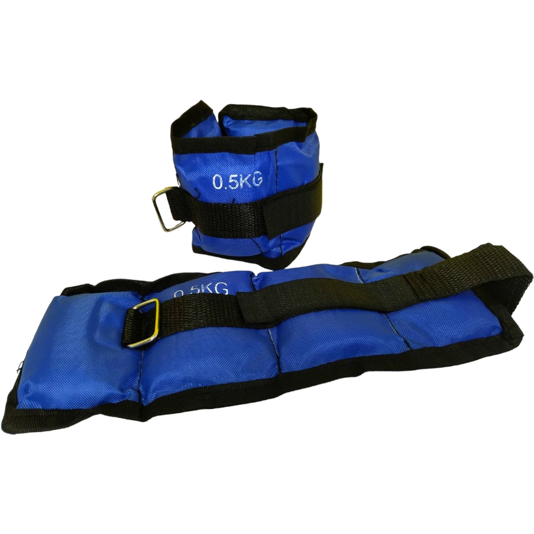 Pesas Mancuerna Tobillo O Muñeca 0.5 kg C/U. Total 1 kg.